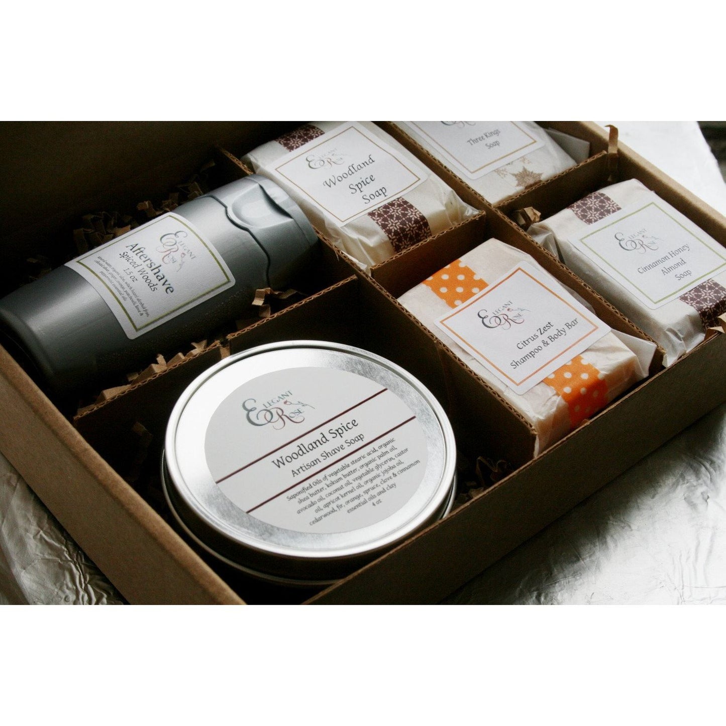 Men’s Natural Bath Gift Set – Vegan Shave Soap