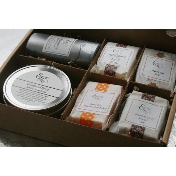 Men’s Natural Bath Gift Set – Vegan Shave Soap