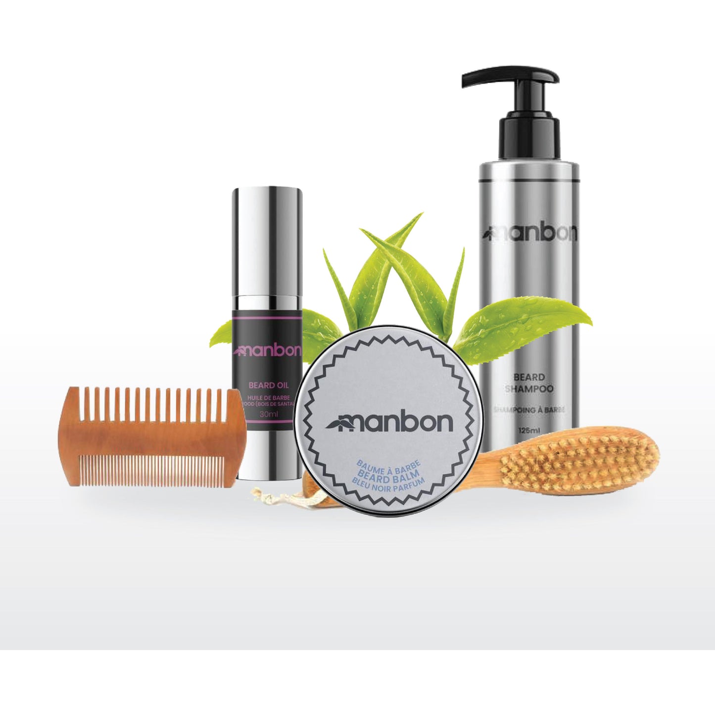 Natural Beard Grooming Kit for Growth & Maintenance
